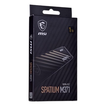 Dysk SSD MSI SPATIUM M371 1TB PCIe Gen3x4 NVMe