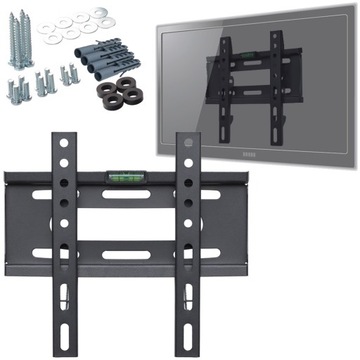 UCHWYT ŚCIENNY DO TV 14-43'' 25kg UNIWERSALNY WIESZAK DO TELEWIZORA SLIM