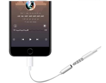 РАЗЪЕМ ПЕРЕХОДНИКА ДЛЯ IPHONE АУДИОДАПТЕР AUX 3,5 мм