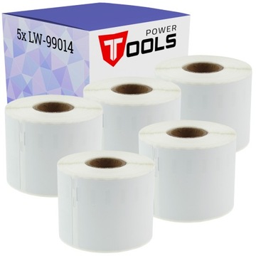 5x Etykiety 54x101 S0722430 do DYMO 99014 101x54