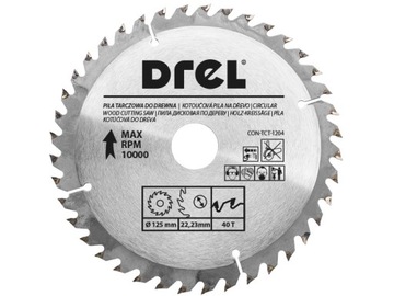 TARCZA WIDIOWA DO DREWNA PIŁA TARCZOWA 125mm 40T