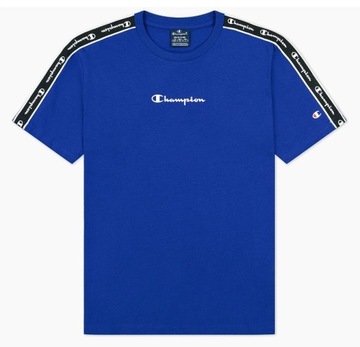 CHAMPION CREWNECK T-SHIRT BLUE L