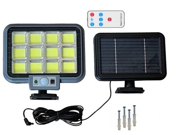LAMPA SOLARNA 288 LED COB RUCH ZMIERZCH DUŻA 3989