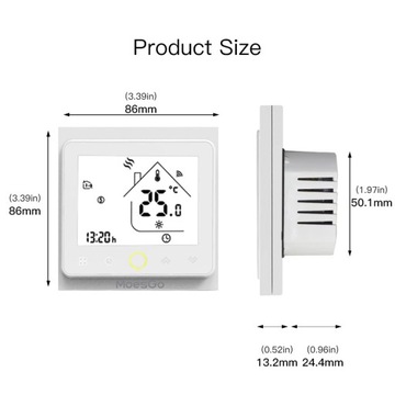 ZIGBEE TUYA термостат для теплого пола 16А LCD