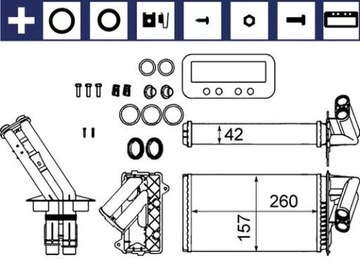 MAHLE RADIÁTOR LHD LAGUNA | AH103000S