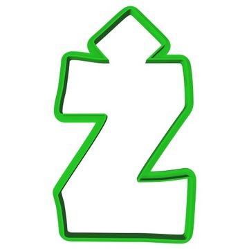 Foremka Wykrawacz Edukacyjna Literka Litera Ż 8cm