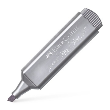 FABER-CASTELL Zakreślacz 1546 Metalic SREBRNY
