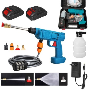 BEZPRZEWODOWA MYJKA CIŚNIENIOWA AKUMULATOROWA 200W + WALIZKA + 2 AKU MYJKA