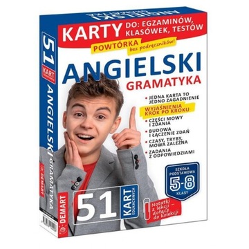 ANGIELSKI - GRAMATYKA - karty edukacyjne Krzysztof Szukalski