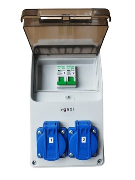 Rozdzielnica elektryczna 6mod. 2x230v zabezpieczona