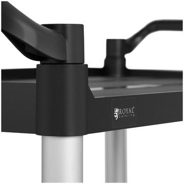 Тележка служебная для официанта, 3 пластиковые полки, 63 х 40 см, до 90 кг.