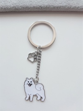 BRELOCZEK BRELOK DO KLUCZY PIES SAMOYED AKITA