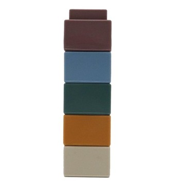 Stacking Blocks montessori toys silicone Square