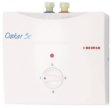 BIAWAR OSCAR ELEKTRYCZNY PRZEPŁYWOWY PODUMYWALKOWY PODGRZEWACZ WODY 5,5KW