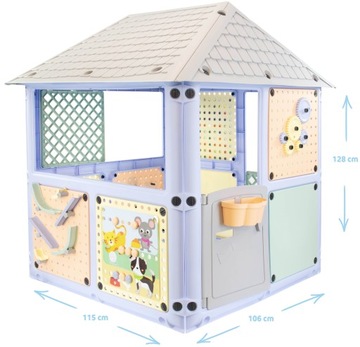 САДОВЫЙ ДОМ ДЛЯ ДЕТЕЙ УМНЫЙ ДОМ Развлекательный центр 6в1 ДЕТСКАЯ ПЛОЩАДКА Polish