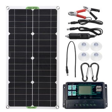 Zestaw paneli słonecznych 100W kompletny 18V ogni