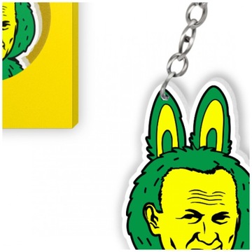 BRELOK breloczek LAPAPA jak BUBU papież 2137 zielony maskotka PREZENT
