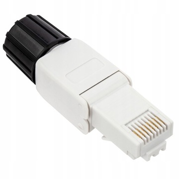 Вилка NEKU RJ45 кат. 6A UTP, витая пара, не требующая инструментов