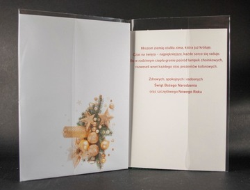 BOŻE NARODZENIE MIKOŁAJ KARTKA OKOLICZNOŚCIOWA Z OPŁATKIEM