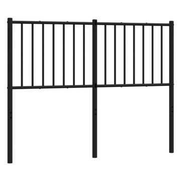 Metalowe wezgłowie, czarne, 120 cm
