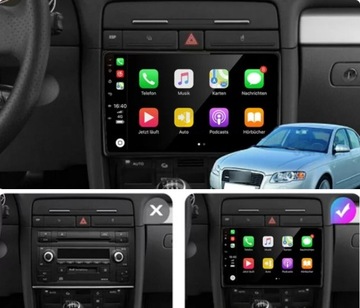 Автомагнитола 2 DIN ANDROID AUDI A4 B6 B7 RS4 2000-2008 2 ГБ 32 ГБ