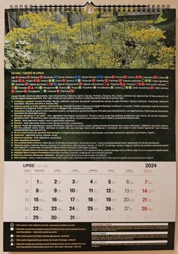 Овощной календарь на 2024 год - Календарь садоводства infouprawa A3 Gardener