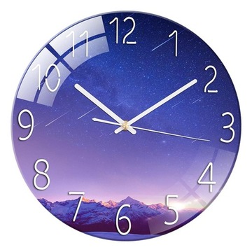 Modern Tempered Glass Quartz Silent Shooting Star