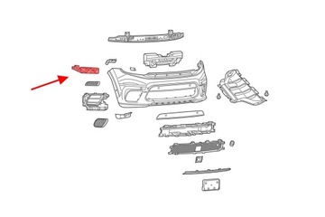 НАКЛАДКА БАМПЕРА JEEP GRAND CHEROKEE IV 68335645AC