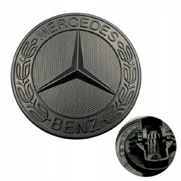 ЭМБЛЕМА MERCEDES AMG МАТОВЫЙ ЧЕРНЫЙ ЗНАК