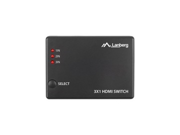 Переключатель-сплиттер 3 x HDMI Разветвитель HDMI Пульт дистанционного управления 4k