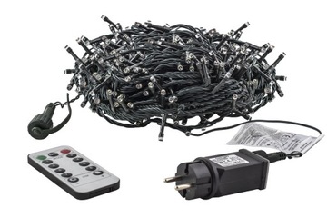 400LED ламп 20м ПРОГРАММАТОР + ТАЙМЕР + ПУЛЬТ + РОЗЕТКА ТЁПЛЫЙ БЕЛЫЙ