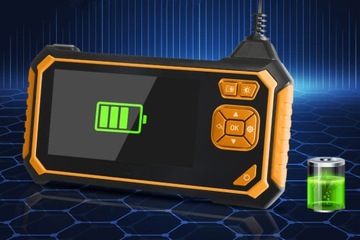ИНСПЕКЦИОННАЯ камера ЭНДОСКОП 5M 7LED FULL HD ЖК-дисплей 2600MAH КОМПЛЕКТ