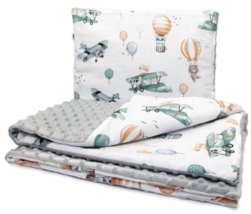 MINKY SET 2В1 ПОДУШКА-ОДЕЯЛО ДЛЯ КОЛЯСКИ ЛЮЛЬКА-ЛЮЛЬКА