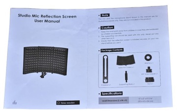 АКУСТИЧЕСКИЙ ЭКРАН СТУДИЯ КАБИНЫ+ПОП-ФИЛЬТР+БЕСПЛАТНО!