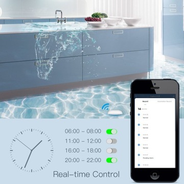 2x детектор утечки воды zigbee с датчиком затопления