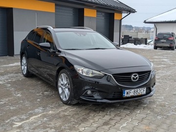 Mazda 6 III Kombi 2.2 SKYACTIV-D I-ELOOP 175KM 2013 Mazda 6 Navi Ledy Automat Tempomat Serwis Gwarancja 2.2 Diesel 175KM, zdjęcie 12