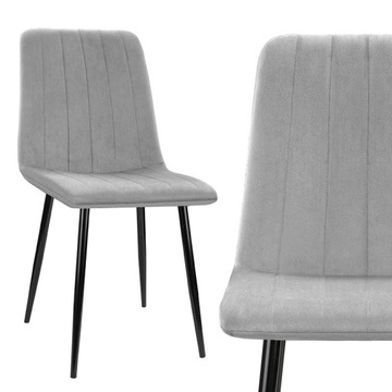 KRZESŁO TAPICEROWANE WELUROWE NOWOCZESNE SKANDYNAWSKIE LOFT pikowane salon