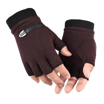 Men's Army Military Tactical Half Finger Leather Fitness Gloves Bike Sport
