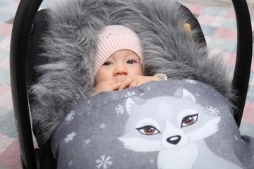 ПРЕМИУМ BABYMAM УТЕПЛЕННЫЙ СПАЛЬНИК ДЛЯ КОЛЯСКИ, САНКИ НА МЕХЕ
