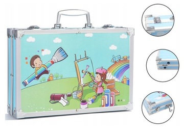 ХУДОЖЕСТВЕННЫЙ НАБОР ДЛЯ РАСКРАСКИ ЧЕМОДАНА + БЕСПЛАТНЫЙ БЛОК ДЛЯ РИСОВАНИЯ BAMBINO