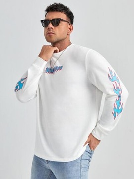 SHEIN PLUS SIZE KOSZULKA MĘSKA DŁUGI RĘKAW 5XL V3A
