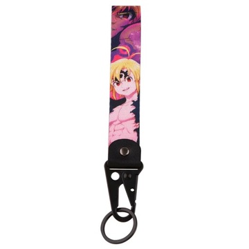 Japanese Anime Key Ring Lanyard Tags Key Strap Tow Sides Thermoprint