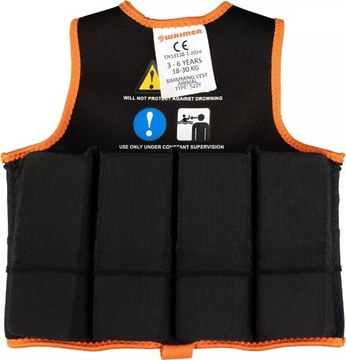 ЖИЛЕТ ДЛЯ ОБУЧЕНИЯ ПЛАВАНИЮ ДЛЯ ДЕТЕЙ 3-6 лет В БАССЕЙНЕ В ВОДЕ 19-30кг КАПОК