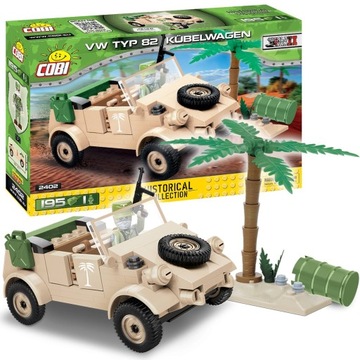 KLOCKI COBI VW typ 82 KUBELWAGEN WORLD WAR II 2402