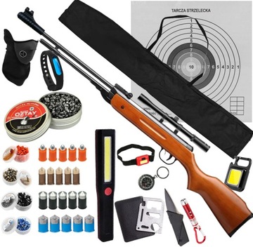 MOCNA WIATRÓWKA KARABINEK B3-3 KALIBER 4,5 MM ZESTAW PREMIUM