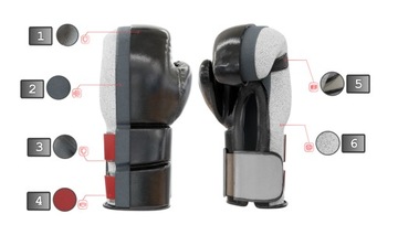 БОКСЕРСКИЕ ПЕРЧАТКИ ДЛЯ СПАРИНГА С СЕТКОЙ БОКСЕРСКИЙ КИКБОКСИНГ DBX BUSHIDO 14 УНЦИЙ