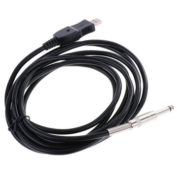 Гитарный интерфейс Адаптер JACK 6,3 мм — USB 2.0 Длина кабеля 3