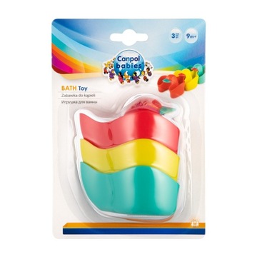 CANPOL ИГРУШКА ДЛЯ ВАННЫ УТКА ЧАШКИ 3 шт.