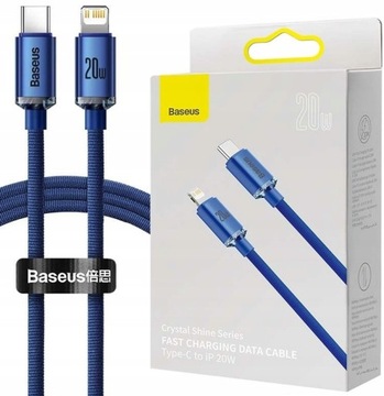 BASEUS MOCNY KABEL PRZEWÓD USB TYPU C DO LIGHTNING DO IPHONE PD 20W 1.2M