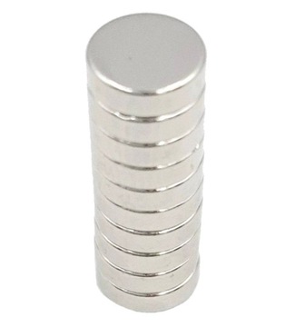 MAGNES NEODYMOWY WALCOWY 7x2 mm - 50 SZTUK / MAGNESY NEODYMOWE / MOCNY